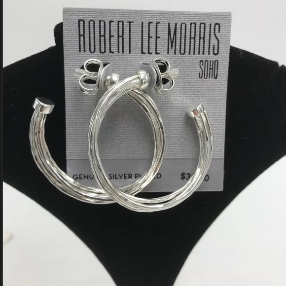 Robert Lee Morris Hoop Earings - Picture 2 of 4